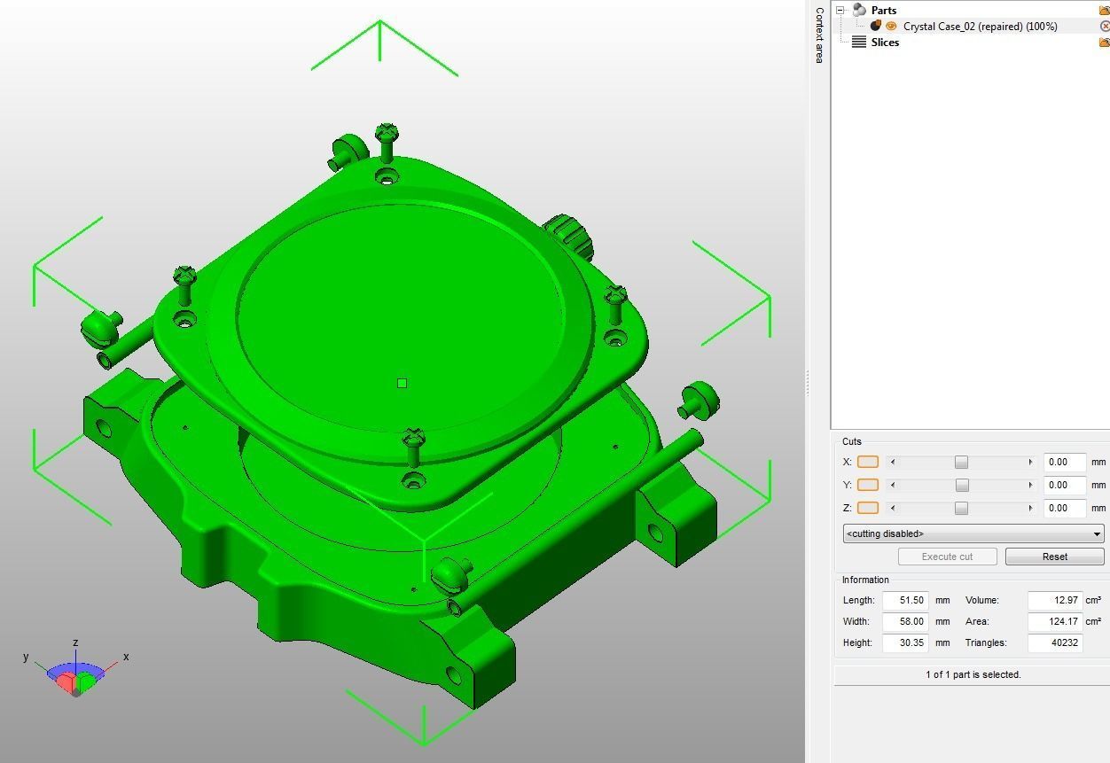 Crystal Sapphire Watch Case for ENLOONG 3D print model_14