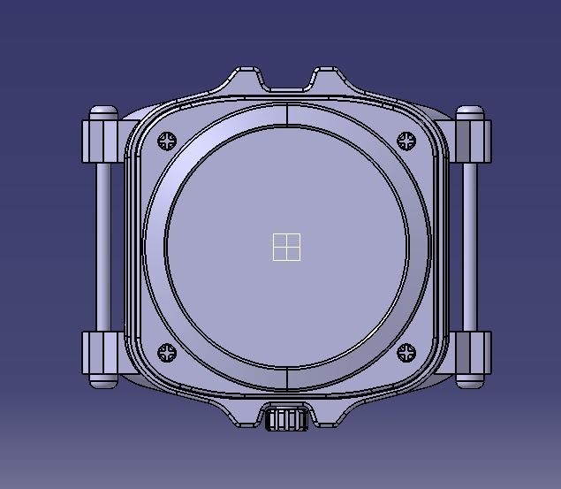 Crystal Sapphire Watch Case for ENLOONG 3D print model_11