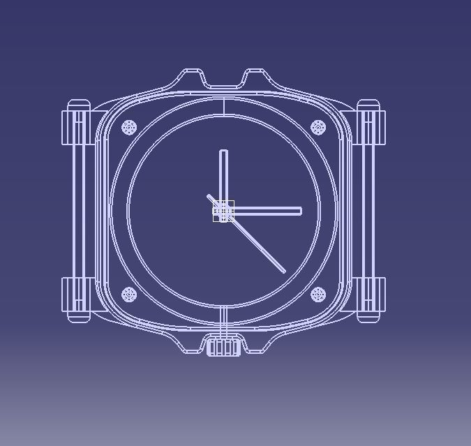 Crystal Sapphire Watch Case for ENLOONG 3D print model_10