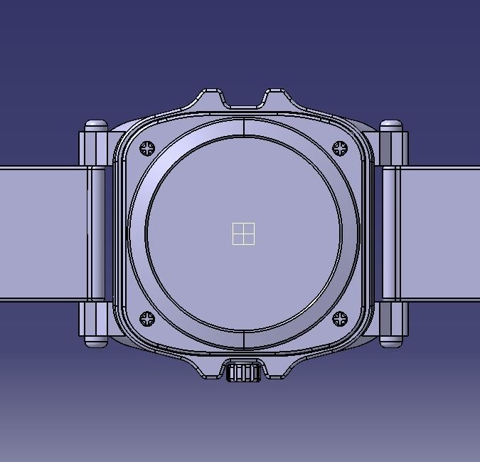 Crystal Sapphire Watch Case for ENLOONG 3D print model_12