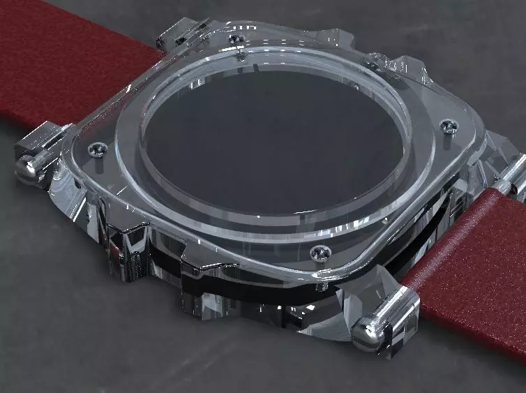 Crystal Sapphire Watch Case for ENLOONG 3D print model_0