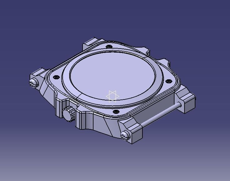 Crystal Sapphire Watch Case for ENLOONG 3D print model_8