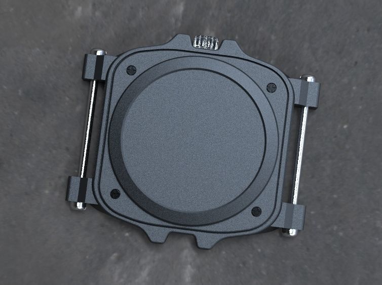 Crystal Sapphire Watch Case for ENLOONG 3D print model_27