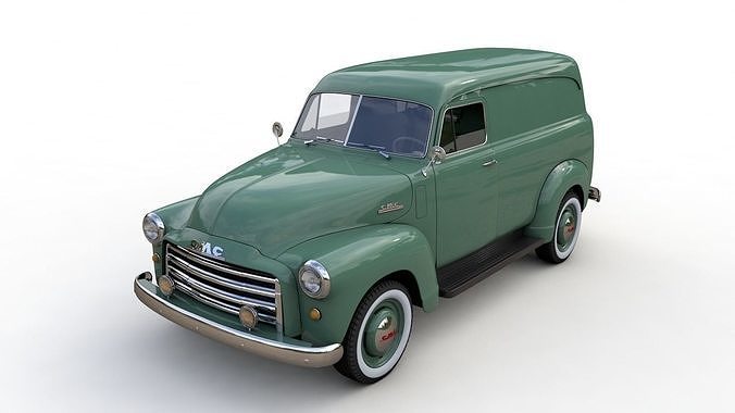 GMC PANEL TRUCK 1952 3D model