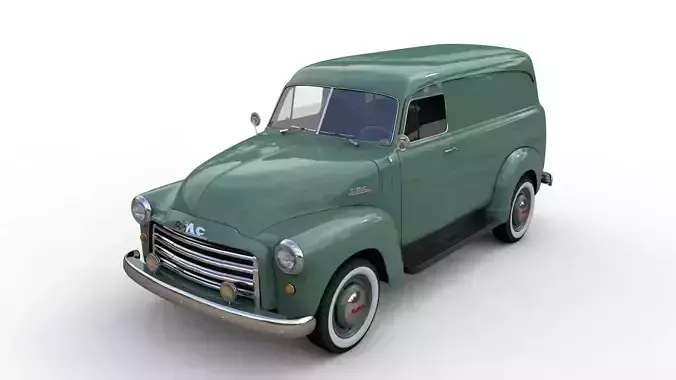 GMC PANEL TRUCK 1952 3D model