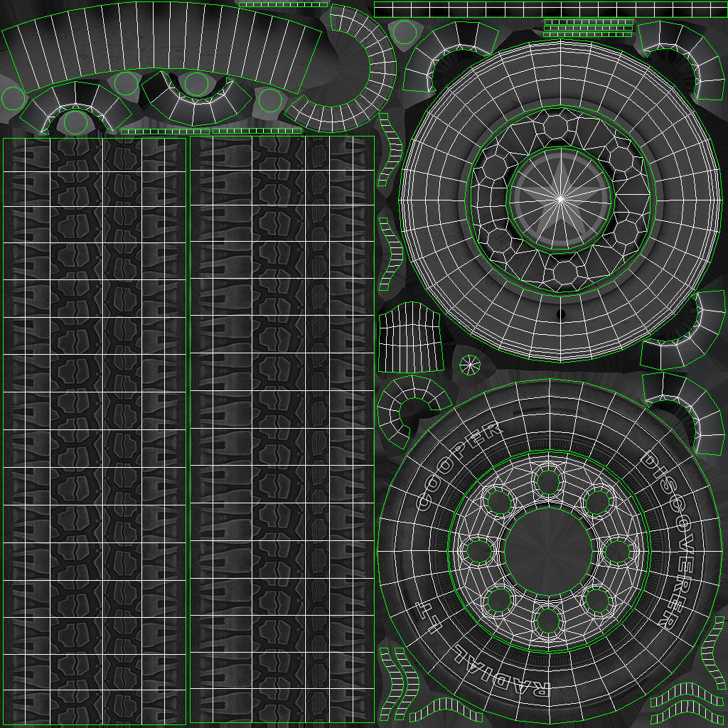 Jeep Wrangler 2012 custom offroad Low-poly 3D model_45