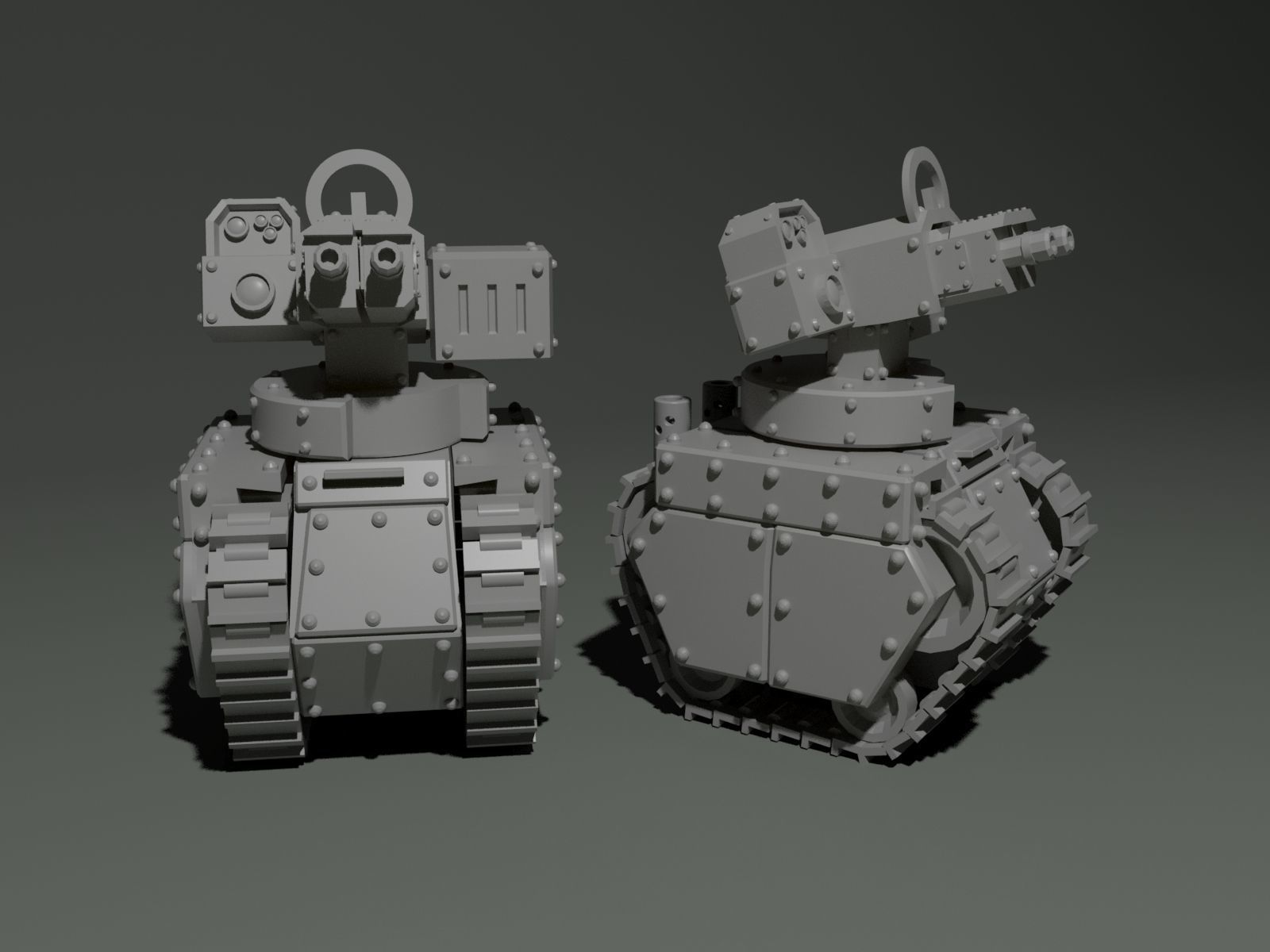 Gun bots 3D print model_2