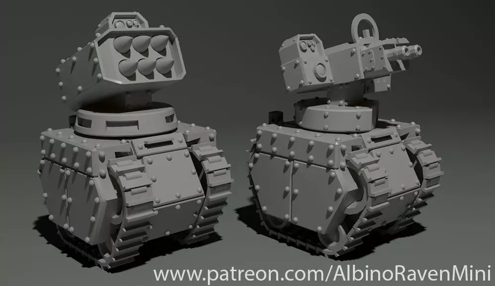Gun bots 3D print model_0