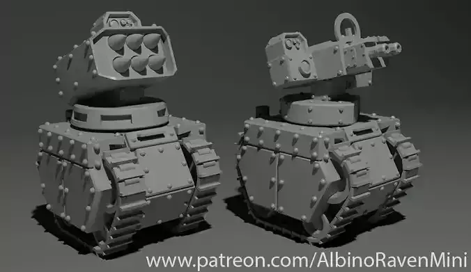 Gun bots 3D print model