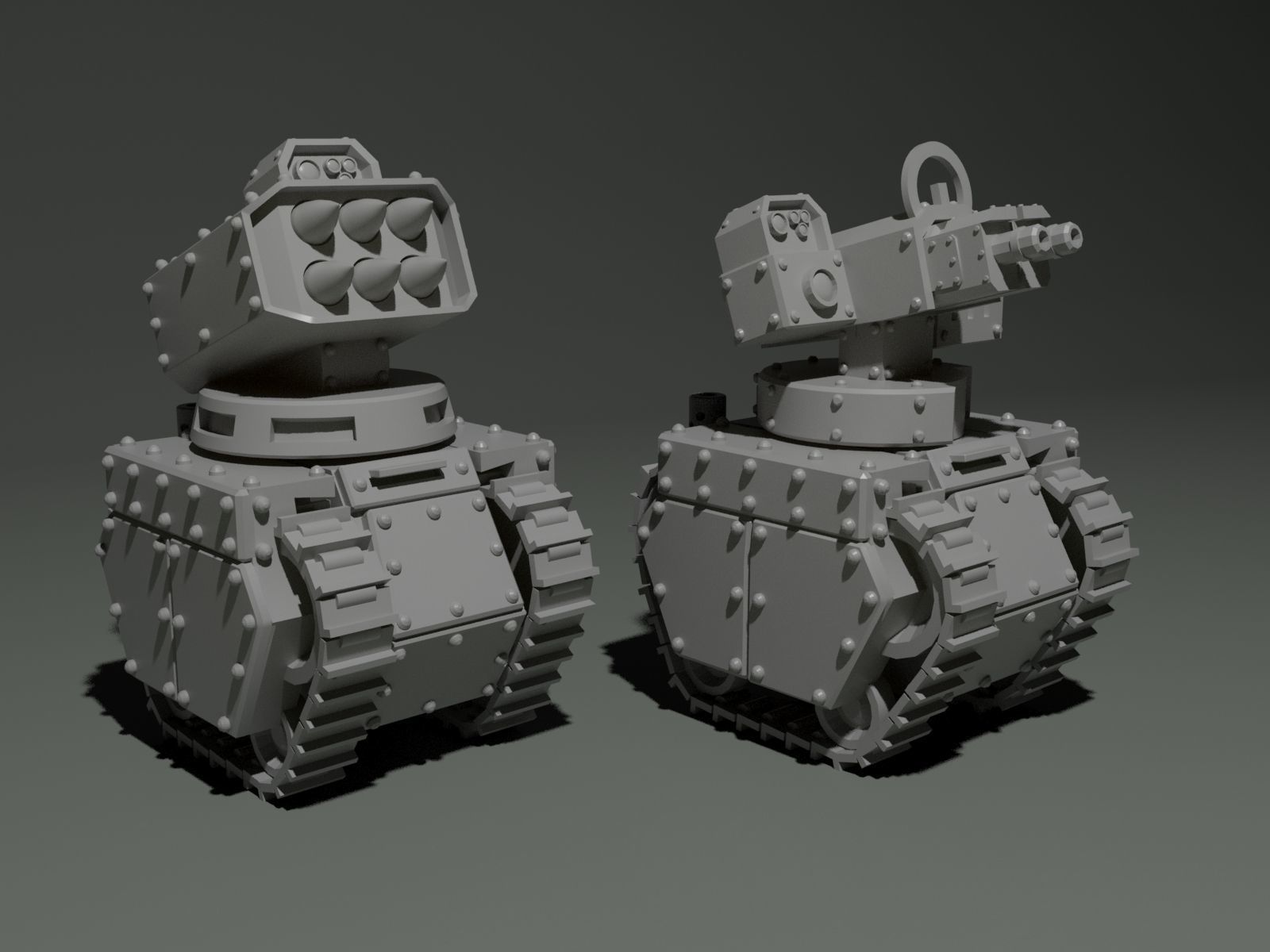 Gun bots 3D print model_4