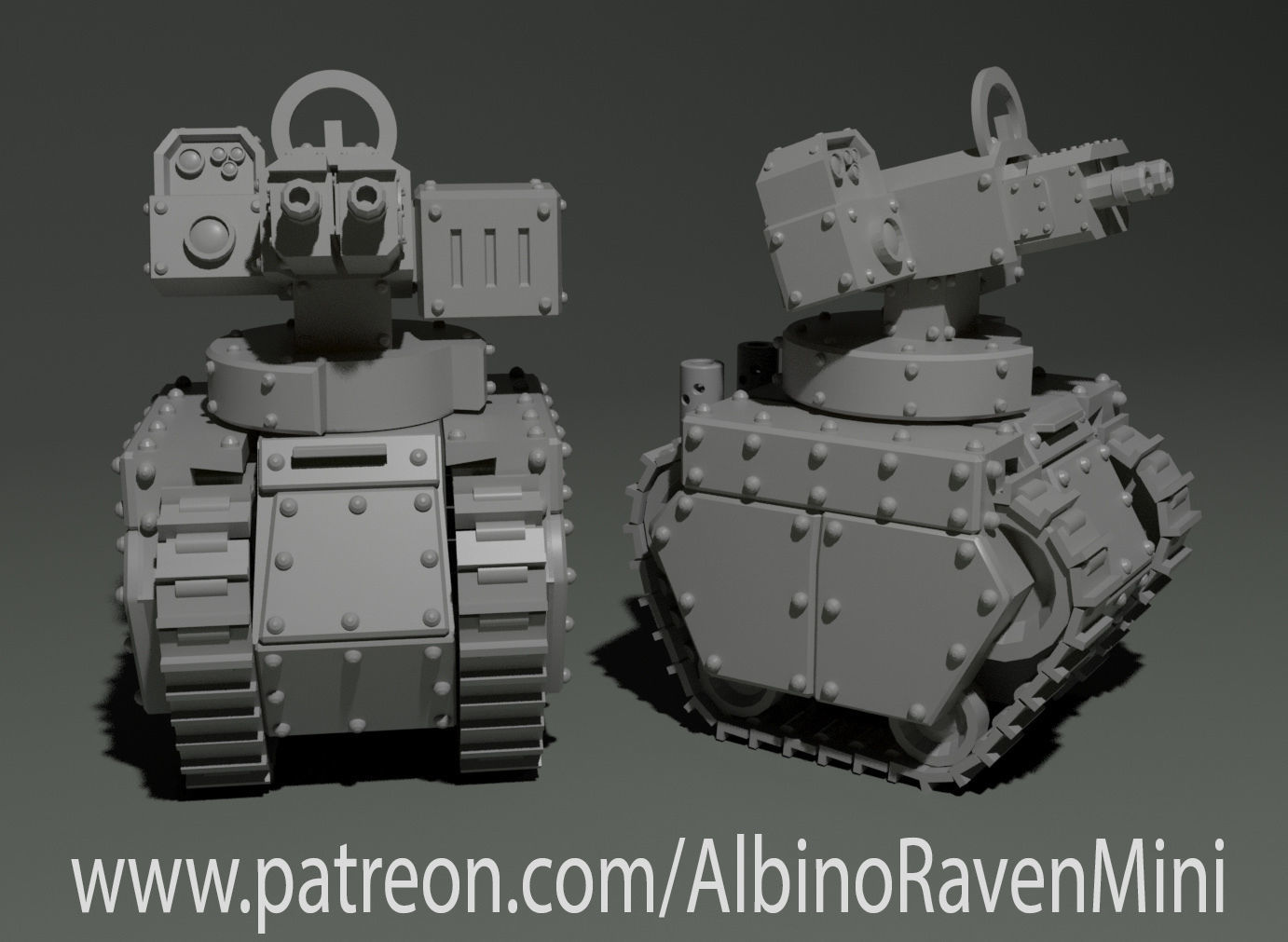 Gun bots 3D print model_1