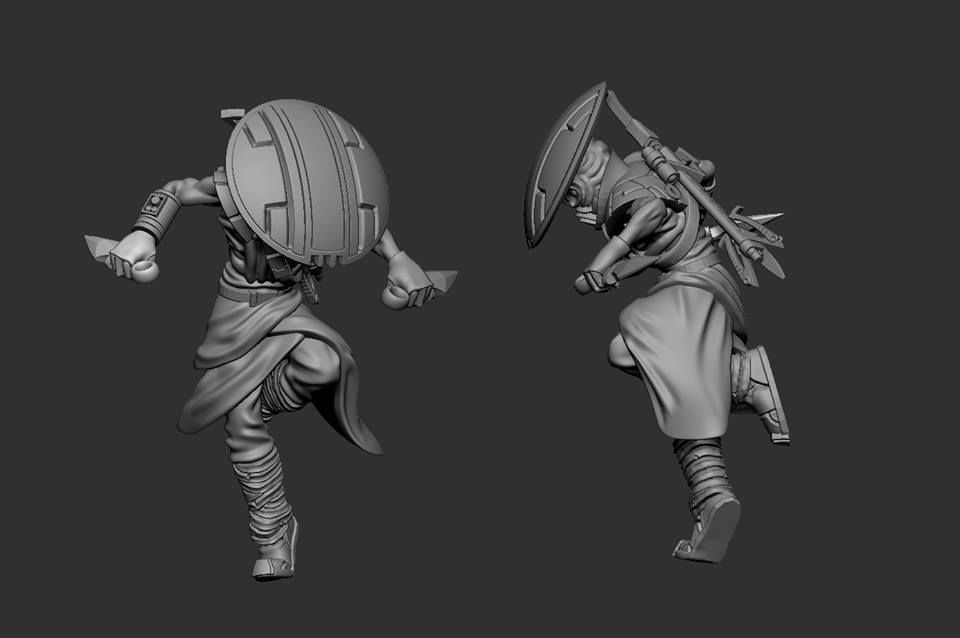 Bowcaster Bounty Hunter Legion Scale 3D print model_2