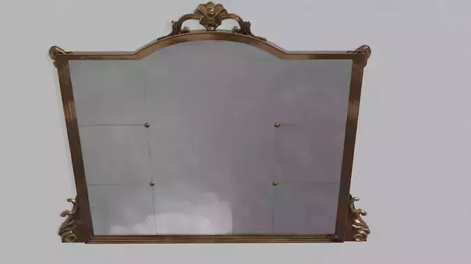 Espelho retro  Retro mirror 3D model