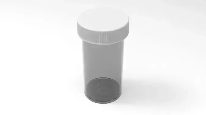 MedKit-Small-Drug-Storage-COVID-19 orange and pill bottle 3D print model