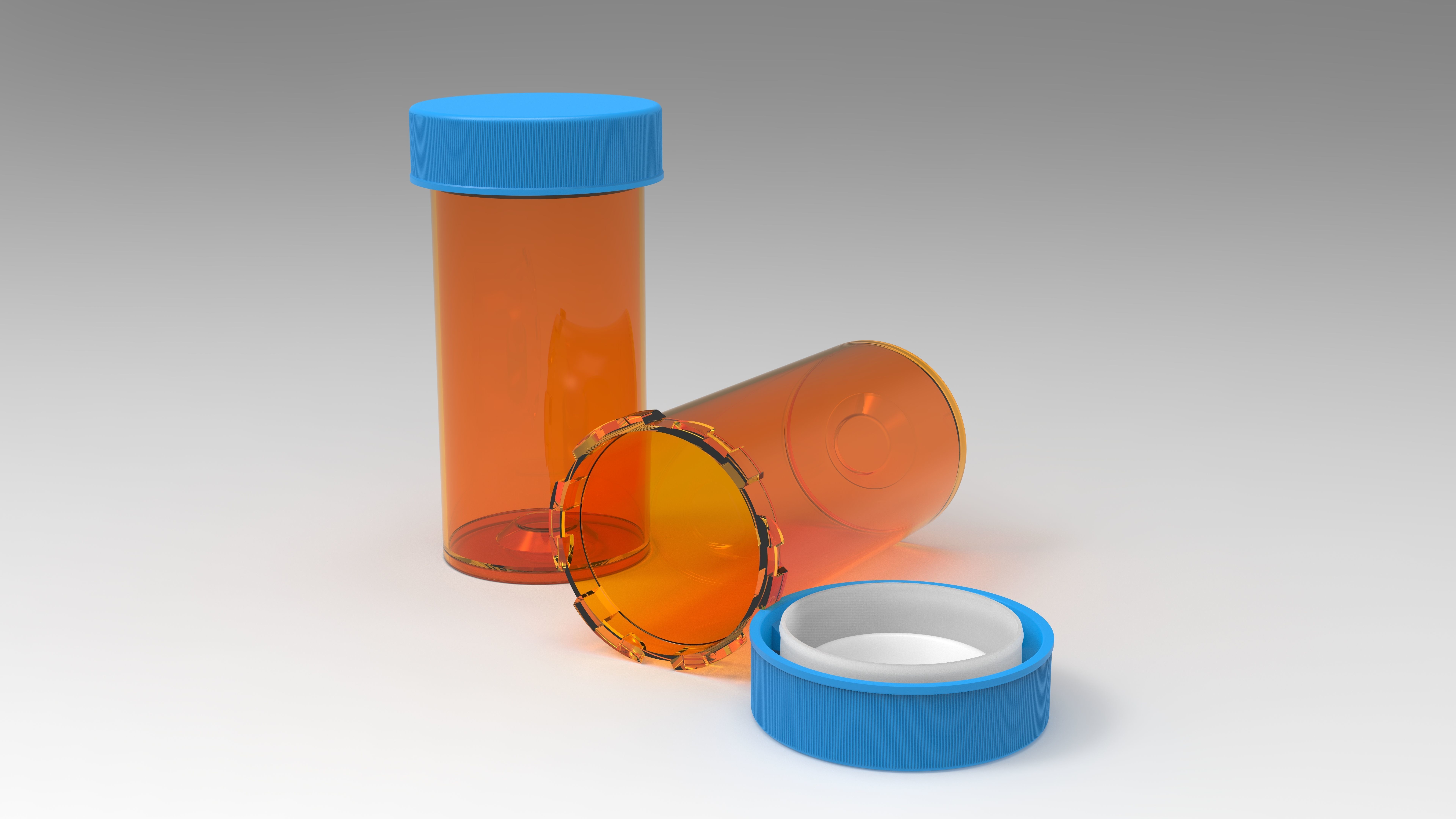 MedKit-Small-Drug-Storage-COVID-19 orange and pill bottle 3D print model_9