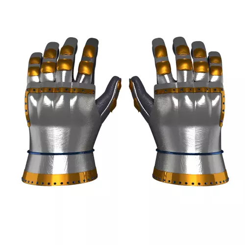 knight s gloves Free 3D model_0