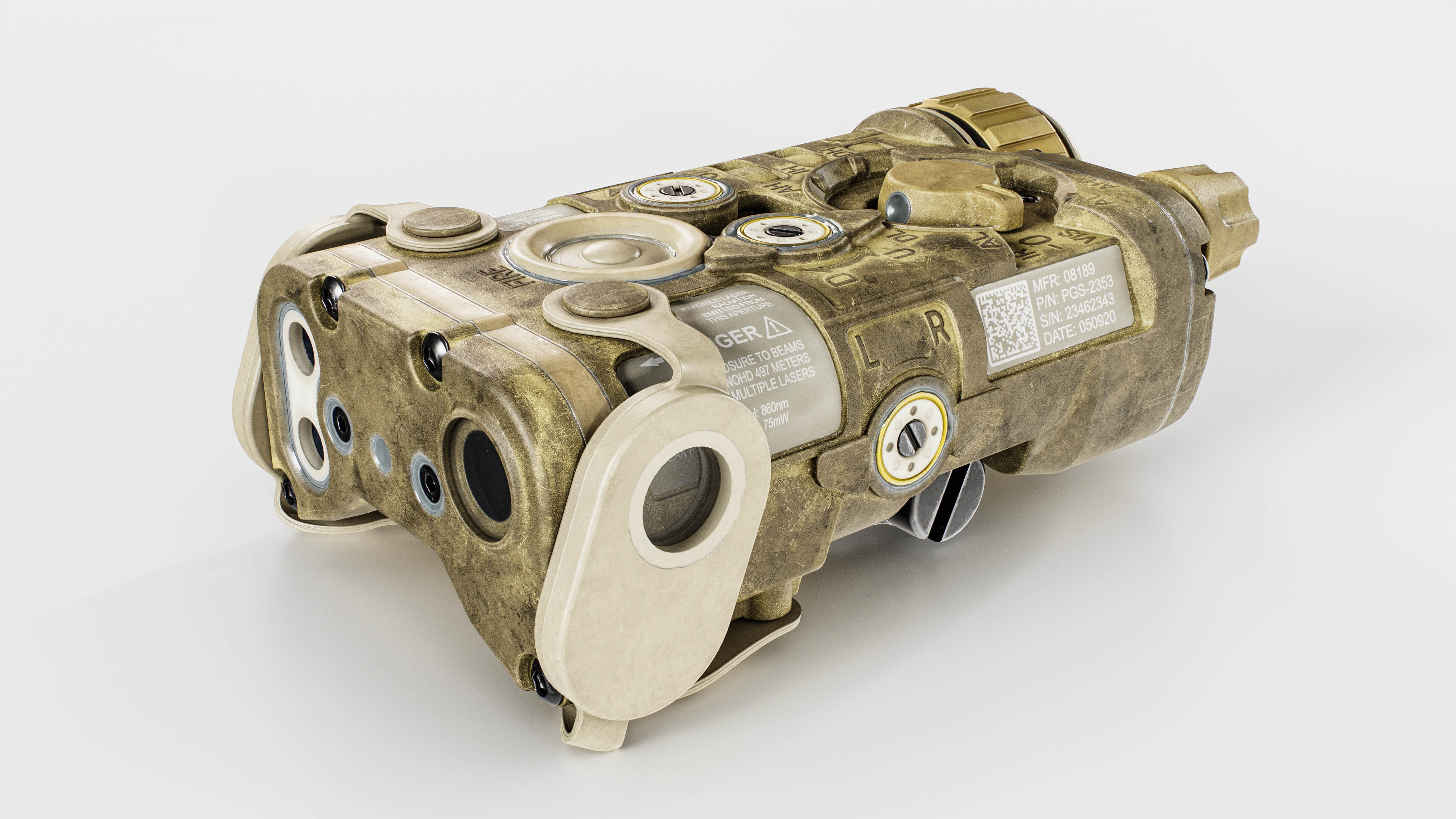 EOTech NGAL Laser Aiming Device Low-poly 3D model_2