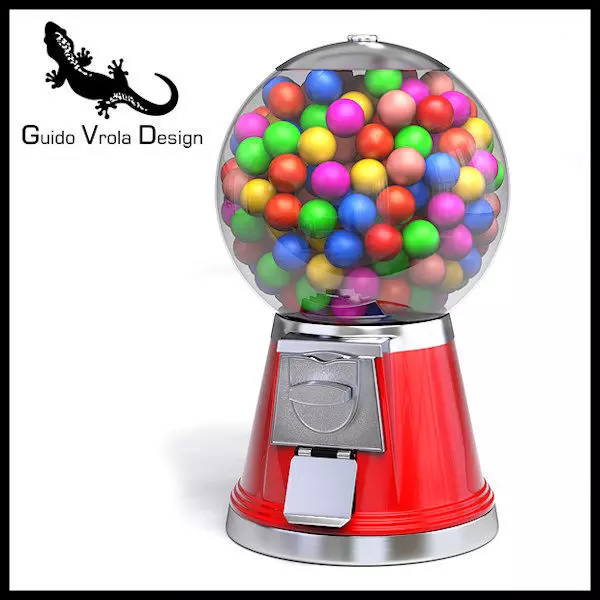 Gumball machine 3D model