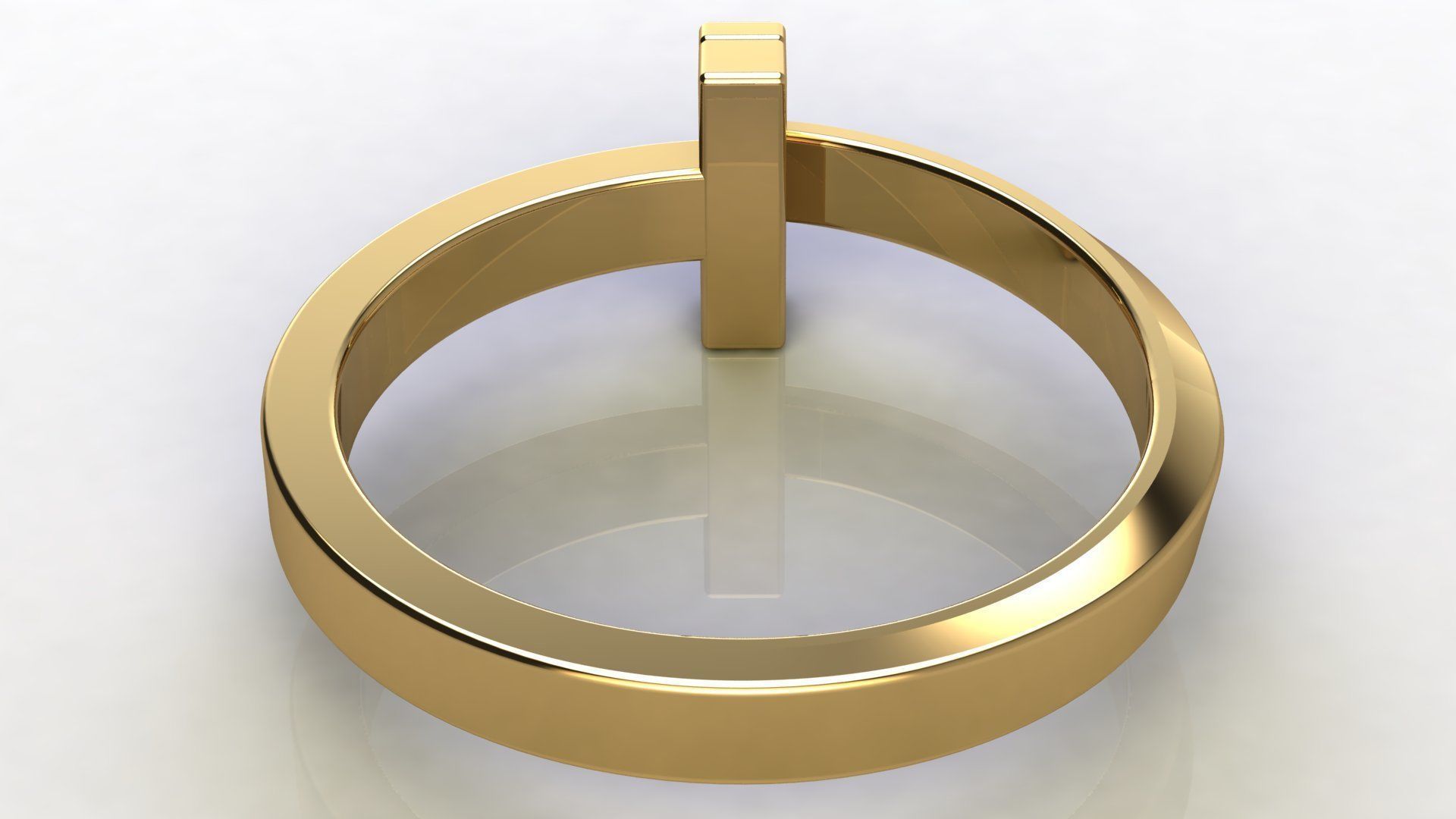 T1 Narrow Ring 3D print model_3
