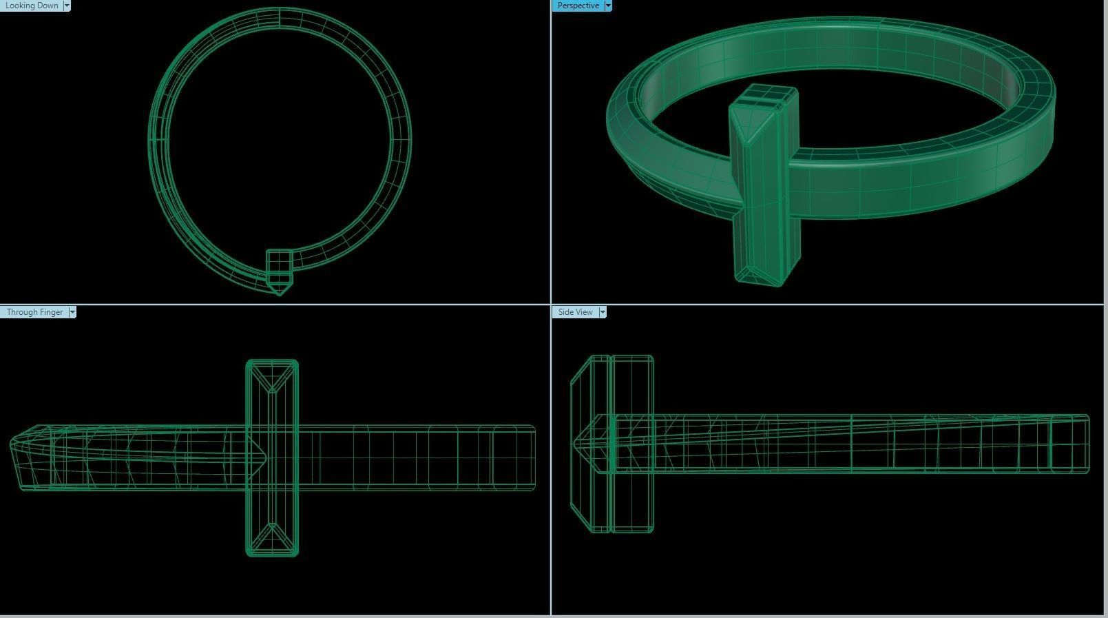 T1 Narrow Ring 3D print model_1