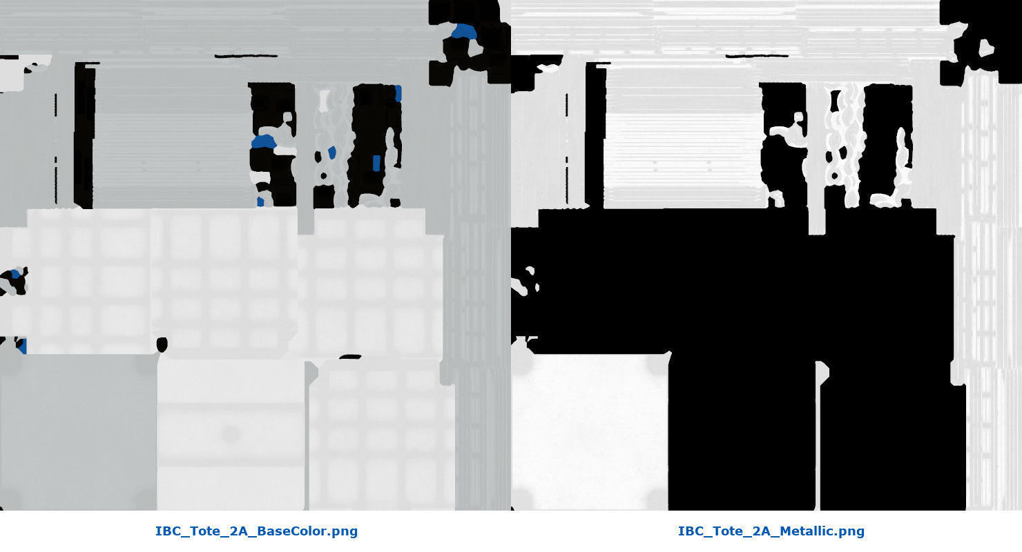 IBC Tote 2A Low-poly 3D model_9