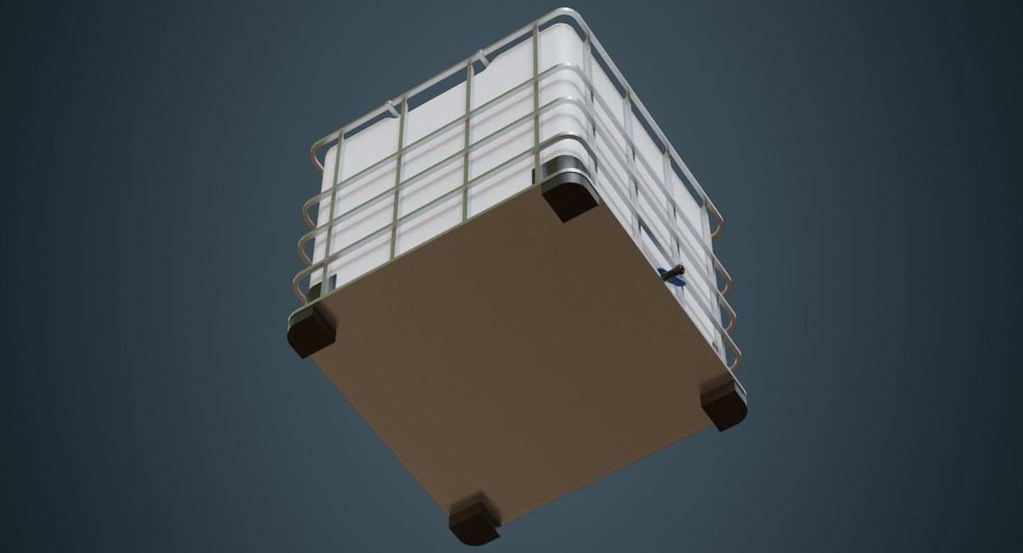 IBC Tote 2A Low-poly 3D model_4