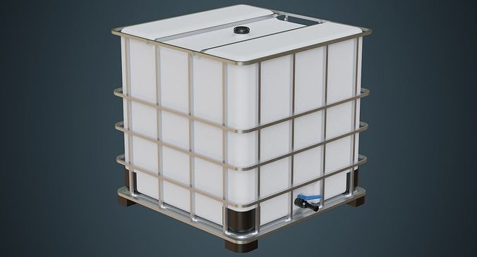 IBC Tote 2A Low-poly 3D model