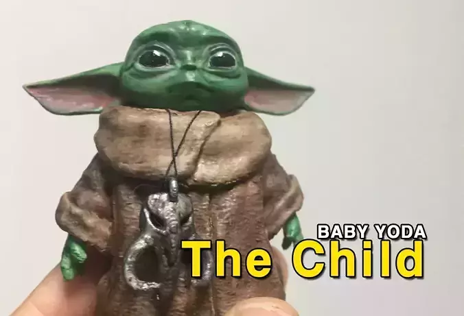 baby yoda the child 3D print model 3D print model