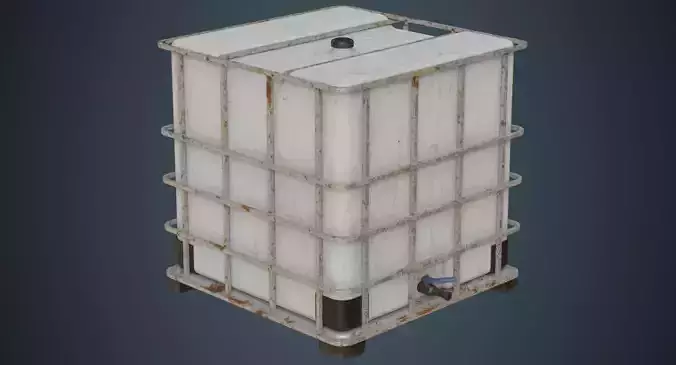 IBC Tote 2B Low-poly 3D model