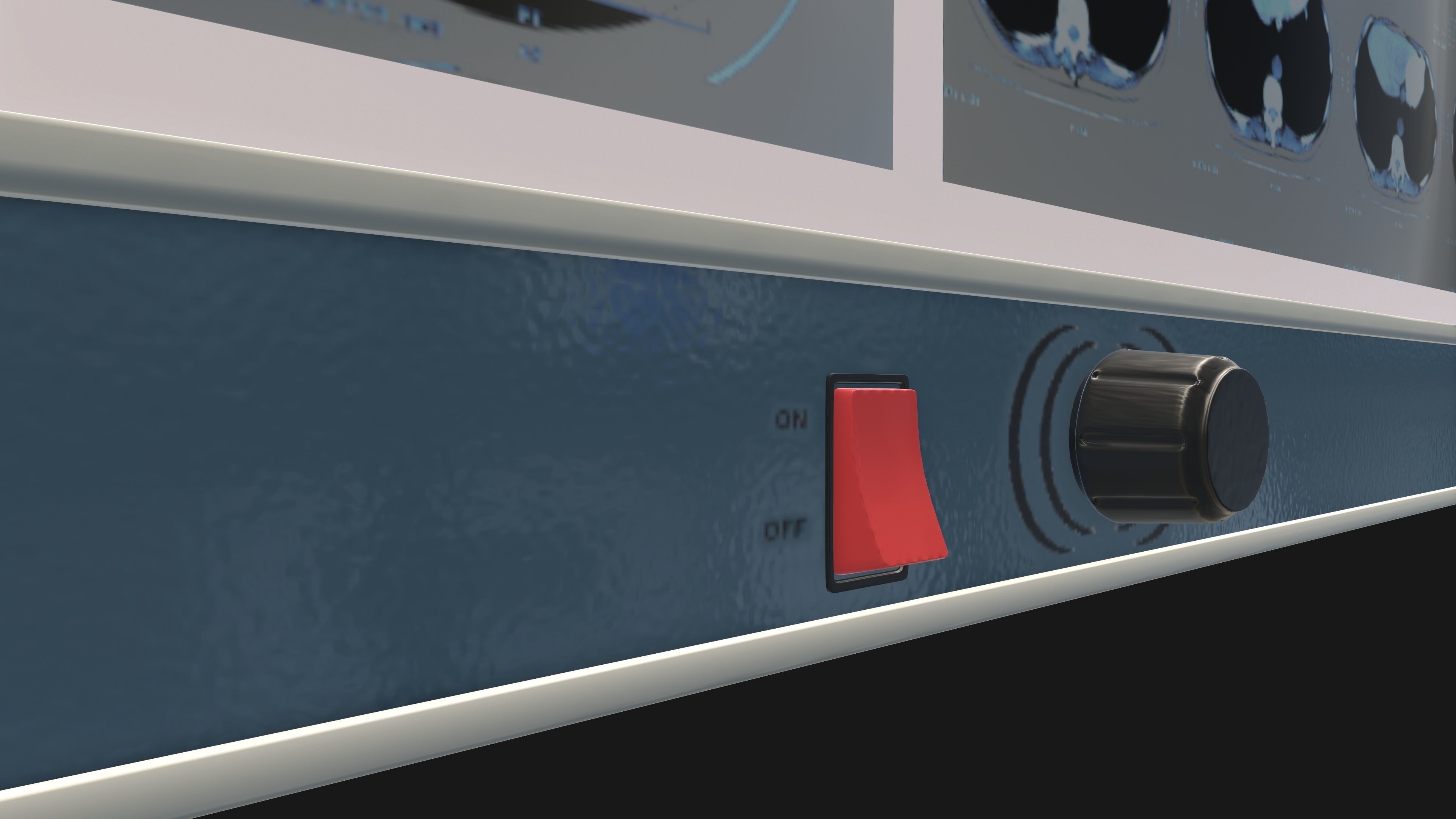 screen x ray film viewer Game ready 3D model_6