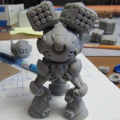 CHIBI-TECH SD - MRM-9 ML POD  3D print model_8