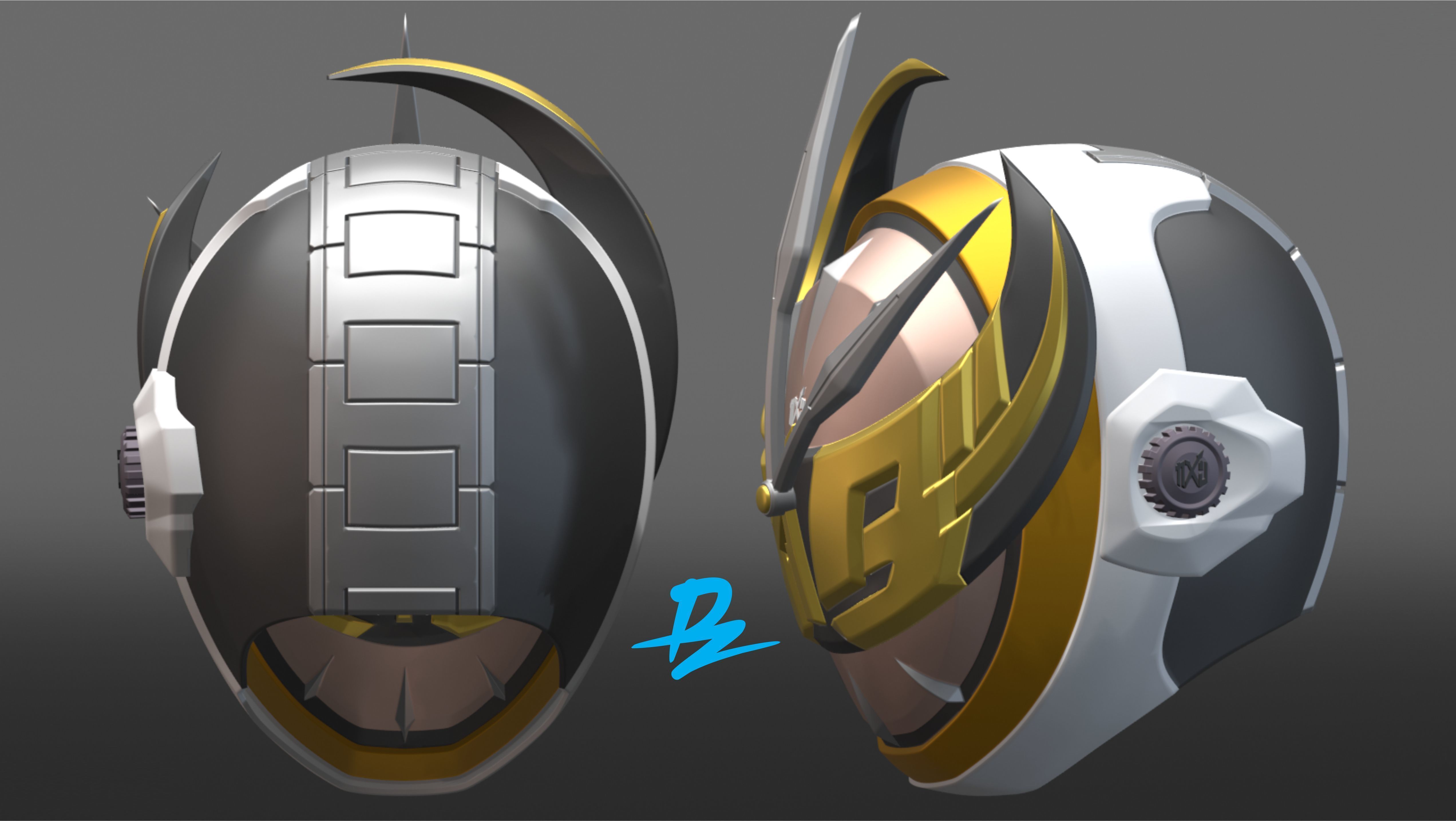 kamen rider tsukuyomi 3D print model_1