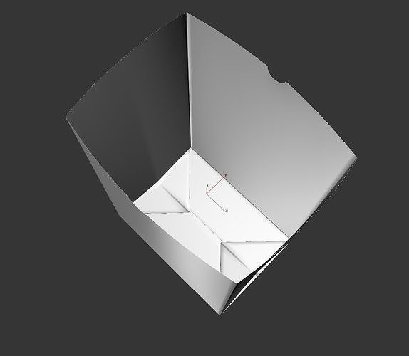 Popcorn Bag 3D model 7