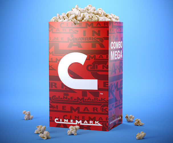 Popcorn Bag 3D model