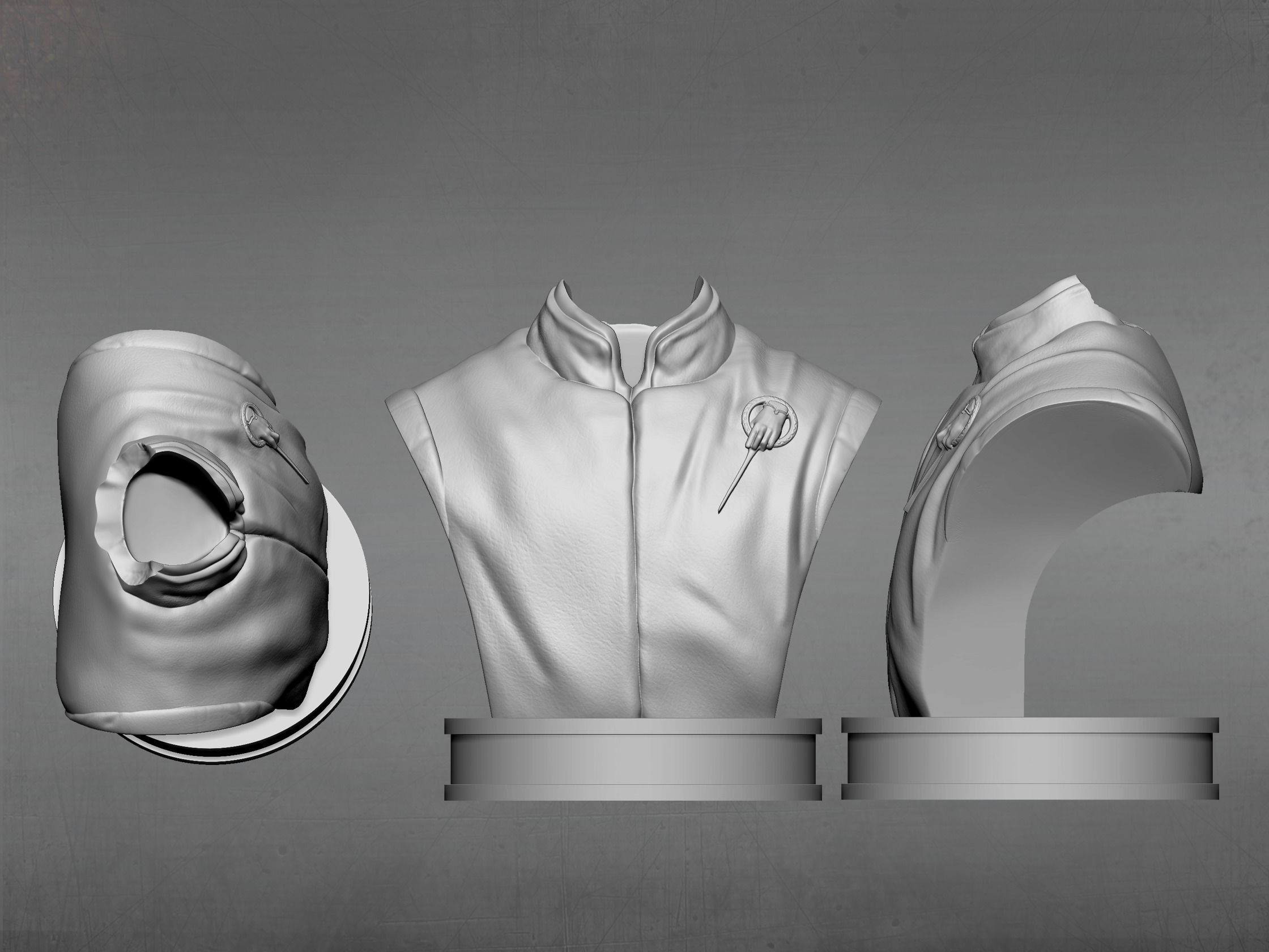 Tyrion bust of character from game of thrones 3D print model_9