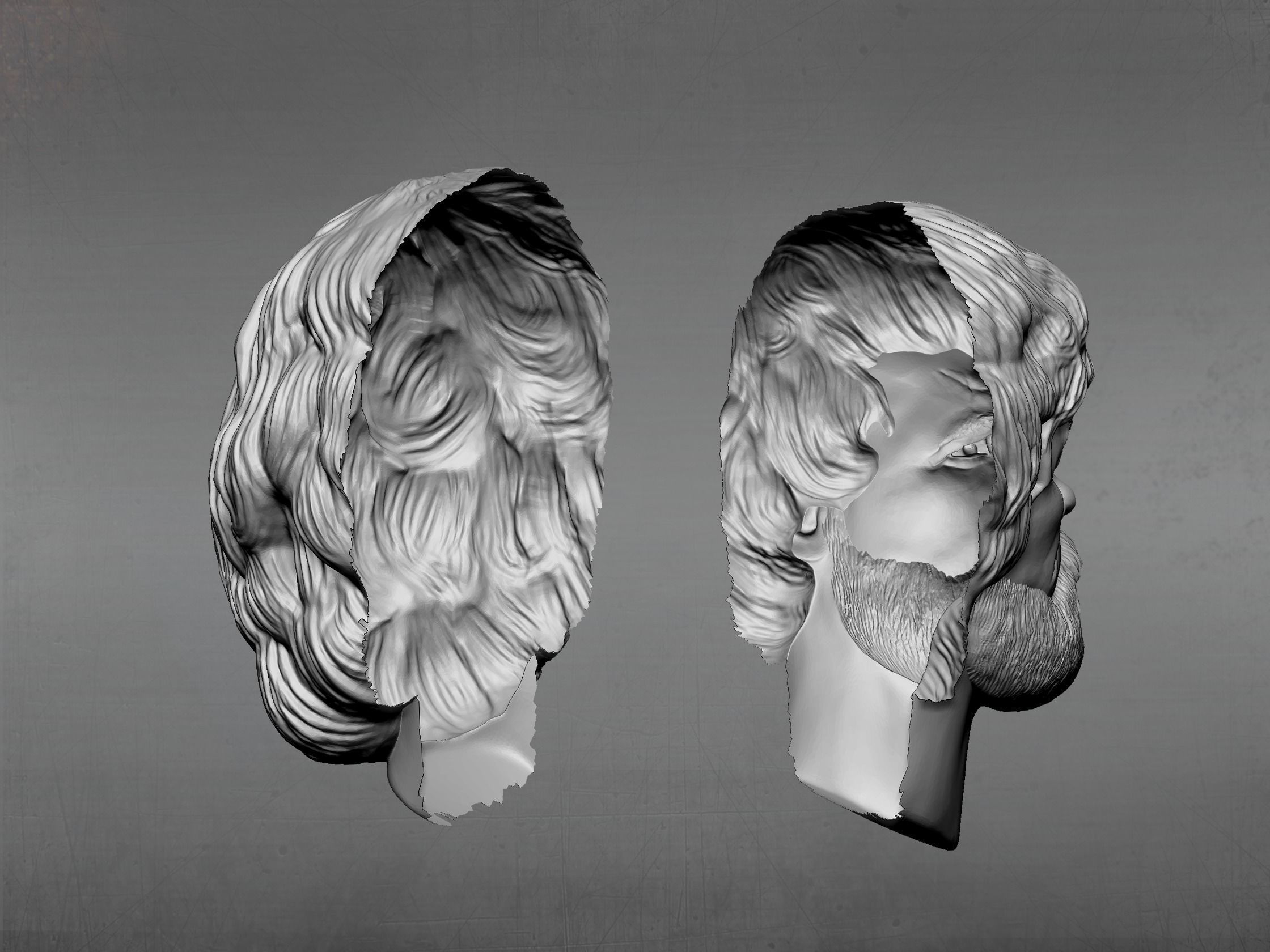 Tyrion bust of character from game of thrones 3D print model_13