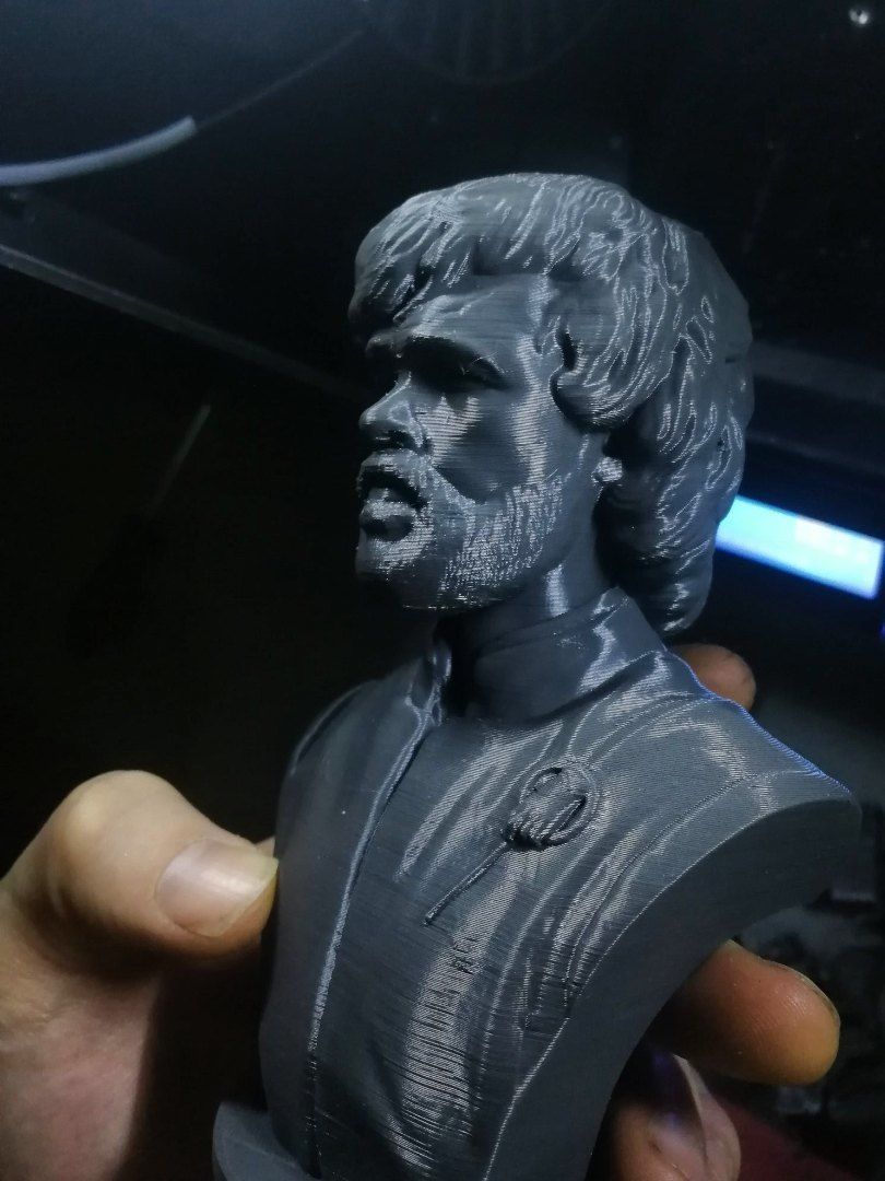 Tyrion bust of character from game of thrones 3D print model_16
