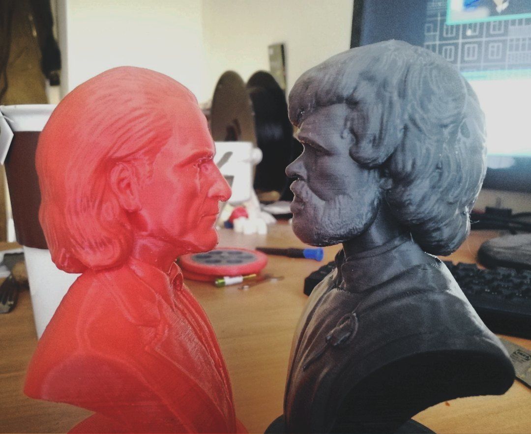 Tyrion bust of character from game of thrones 3D print model_15