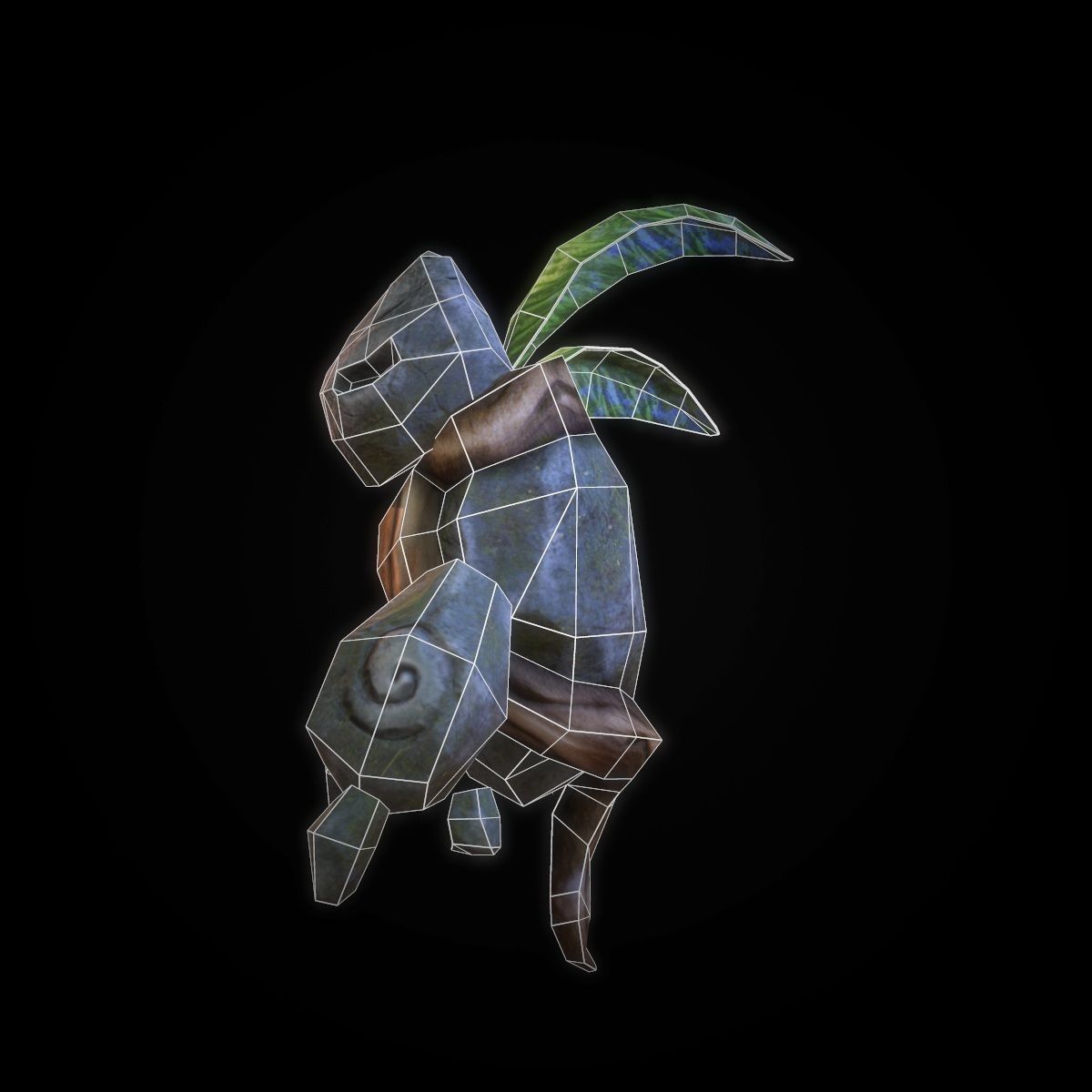 Character Flying Golem Low-poly 3D model_6