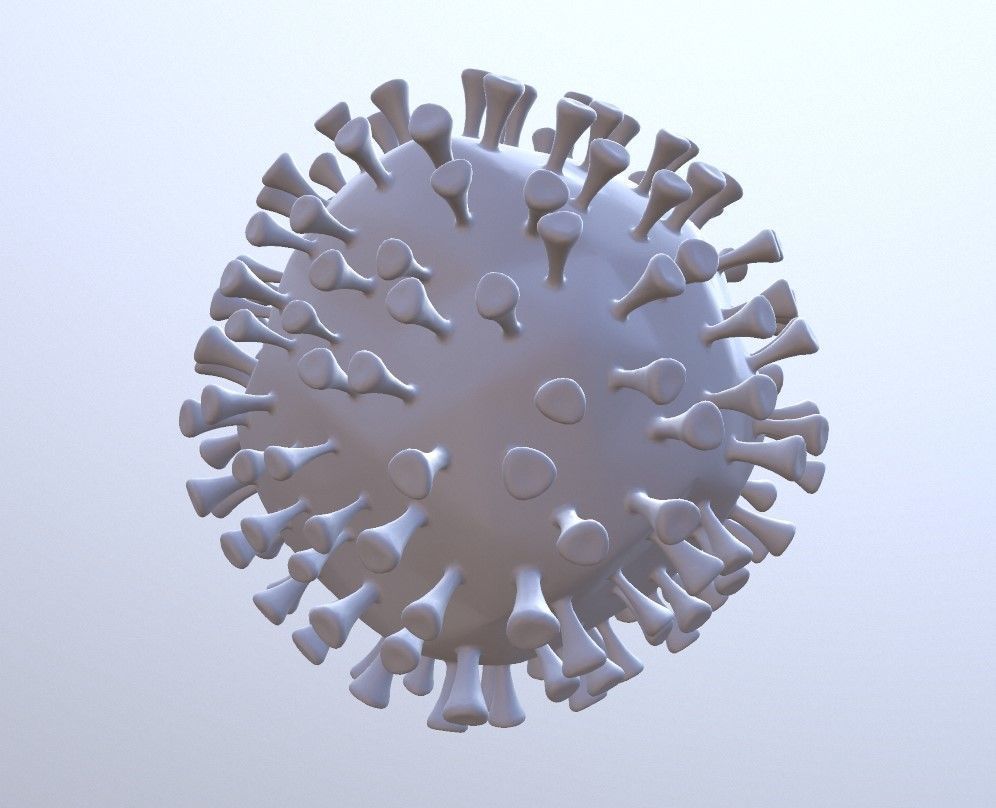 Covid-19 Novel Corona Virus Transmission Cell 3D print model_6
