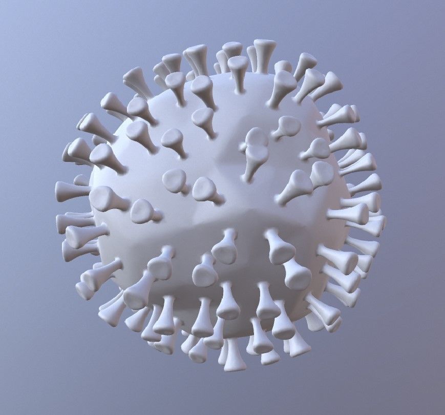 Covid-19 Novel Corona Virus Transmission Cell 3D print model_5