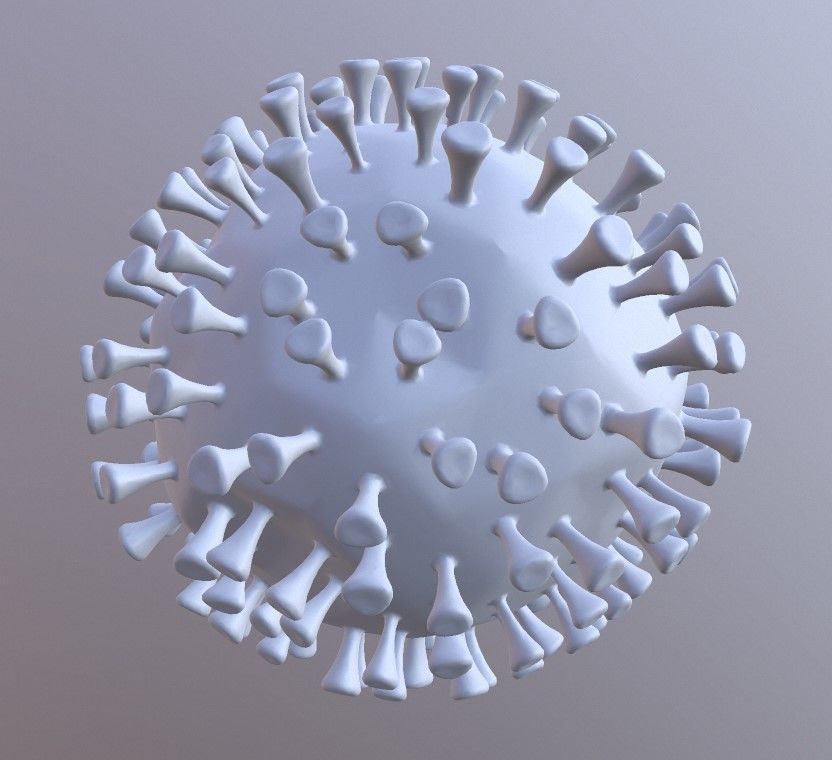 Covid-19 Novel Corona Virus Transmission Cell 3D print model_10