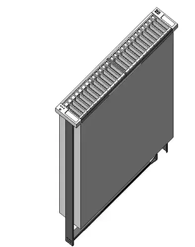 SRVIDOR radiator - front view