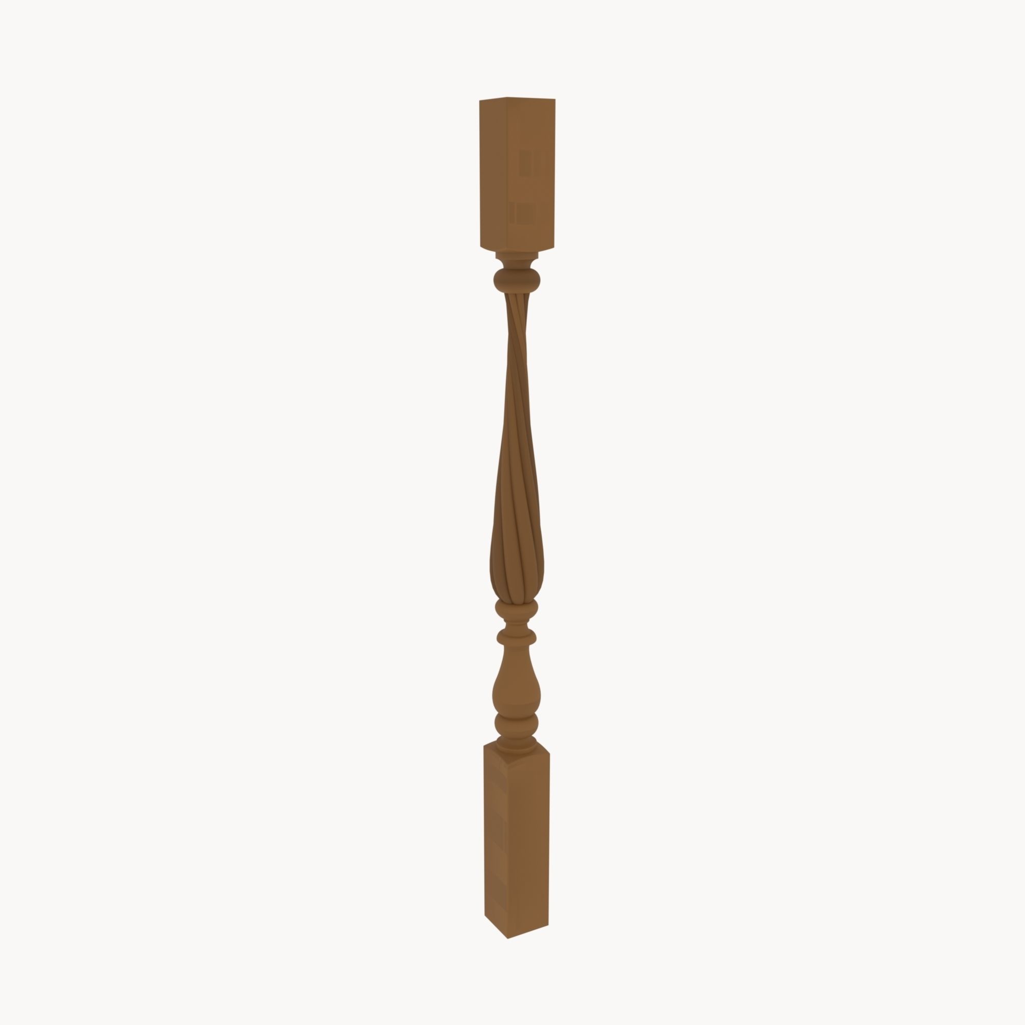 balyasina wooden pole 3D model_2