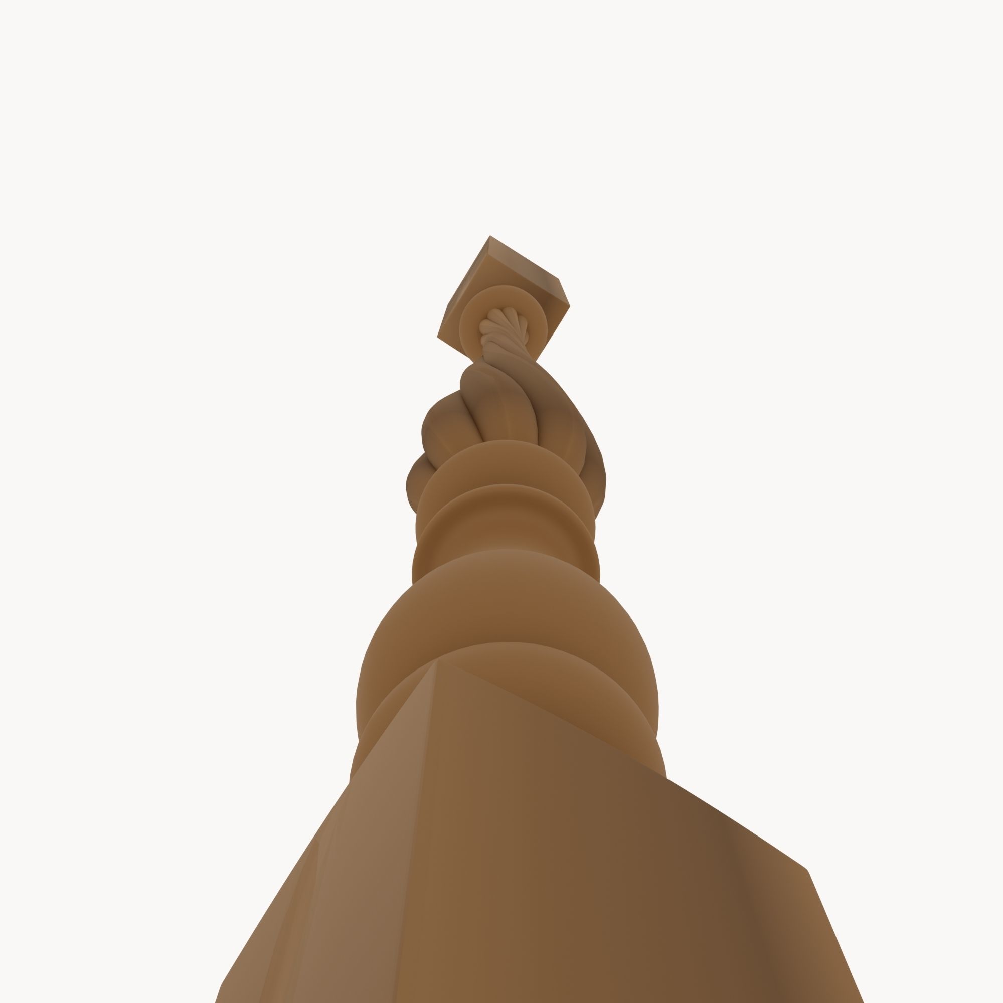 balyasina wooden pole 3D model_4