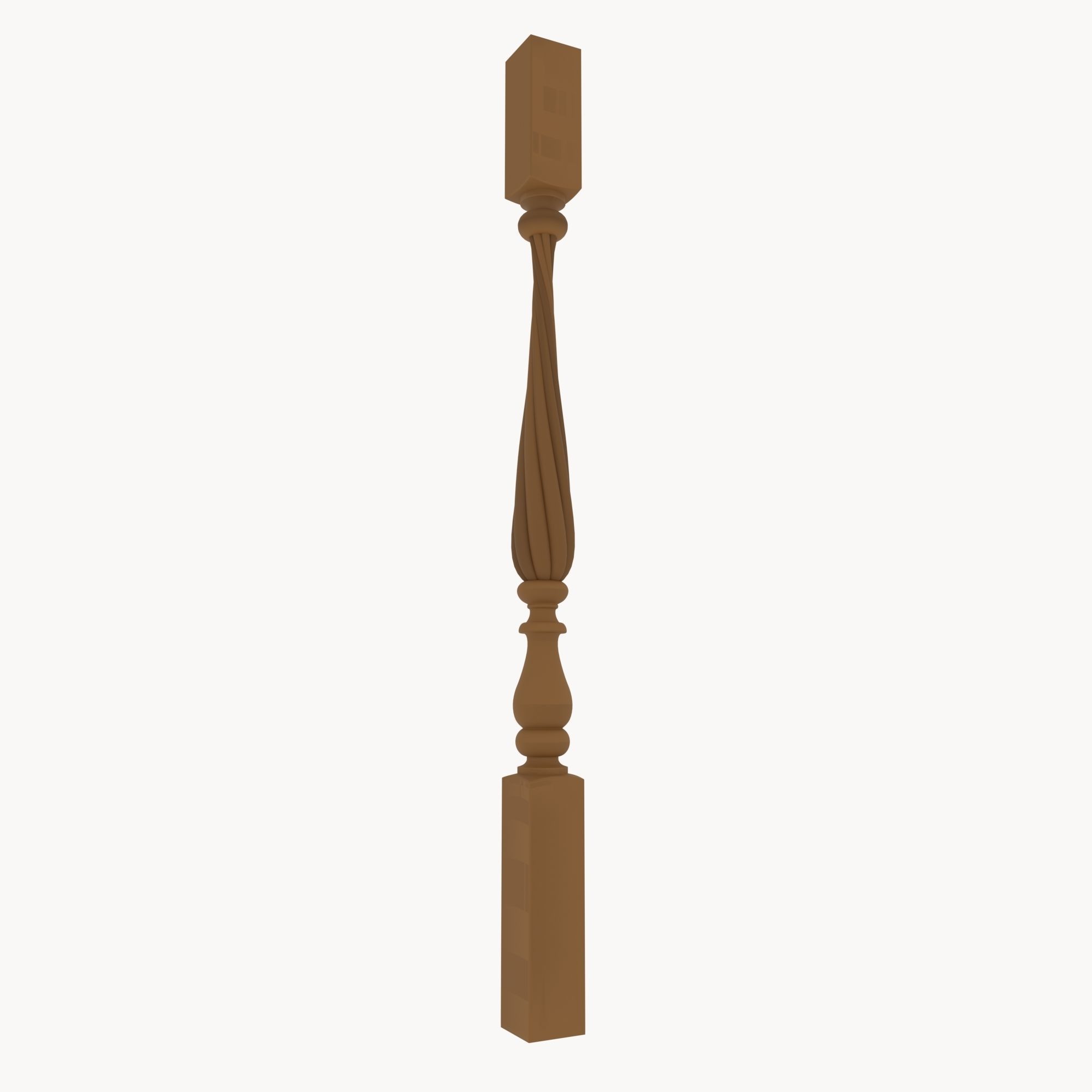 balyasina wooden pole 3D model_3