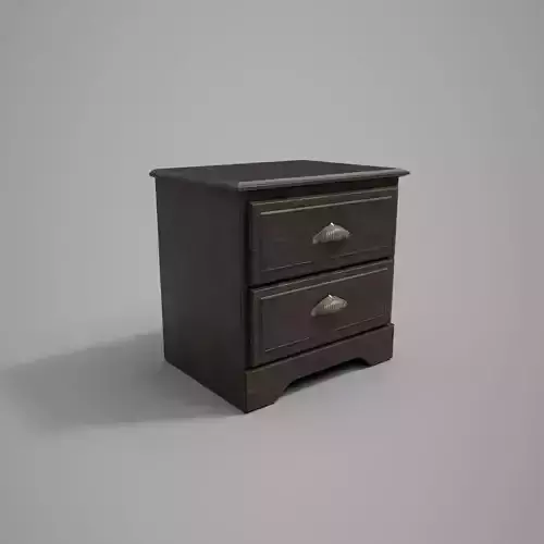 Furniture nightstand with two drawers