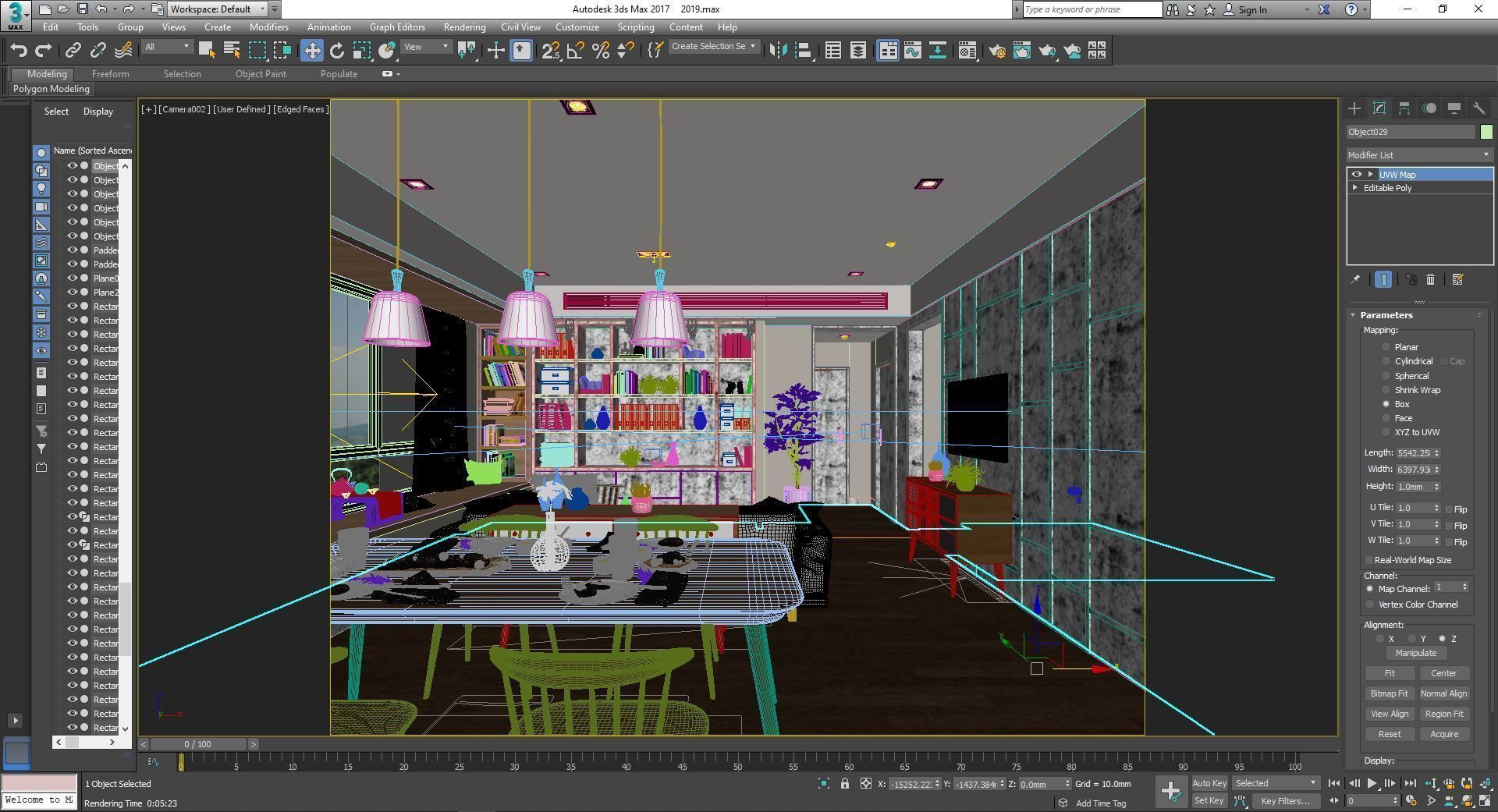Modern apartment 02 3D model_6