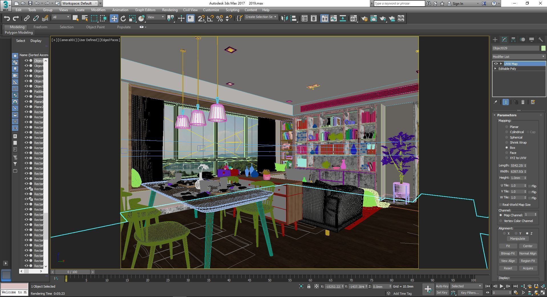Modern apartment 02 3D model_5