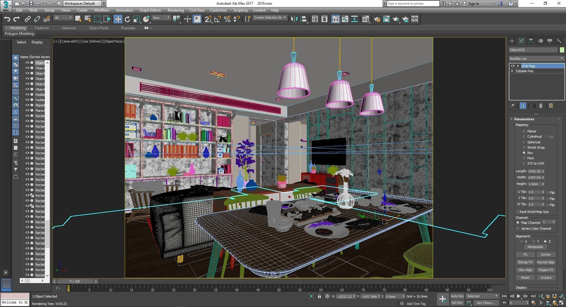 Modern apartment 02 3D model_7